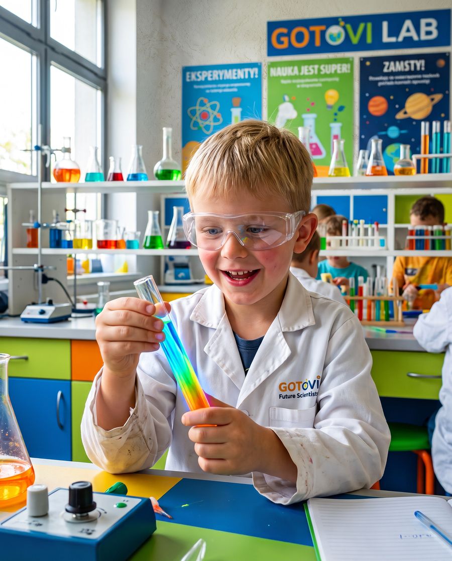Główne zdjęcie: dziecko w laboratorium